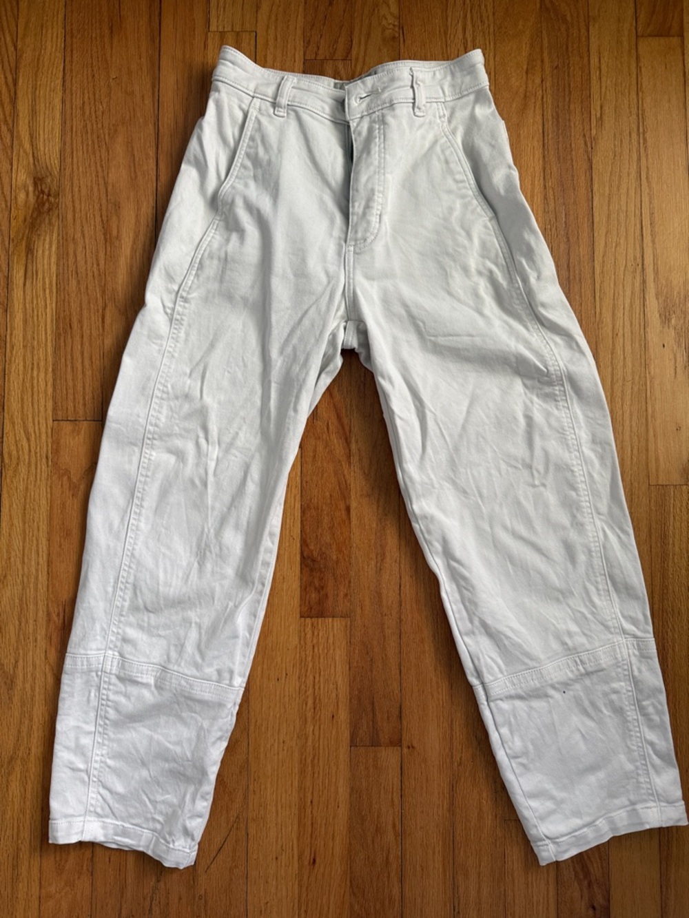 Everlane Utility Barrel Pant, size 0 cream